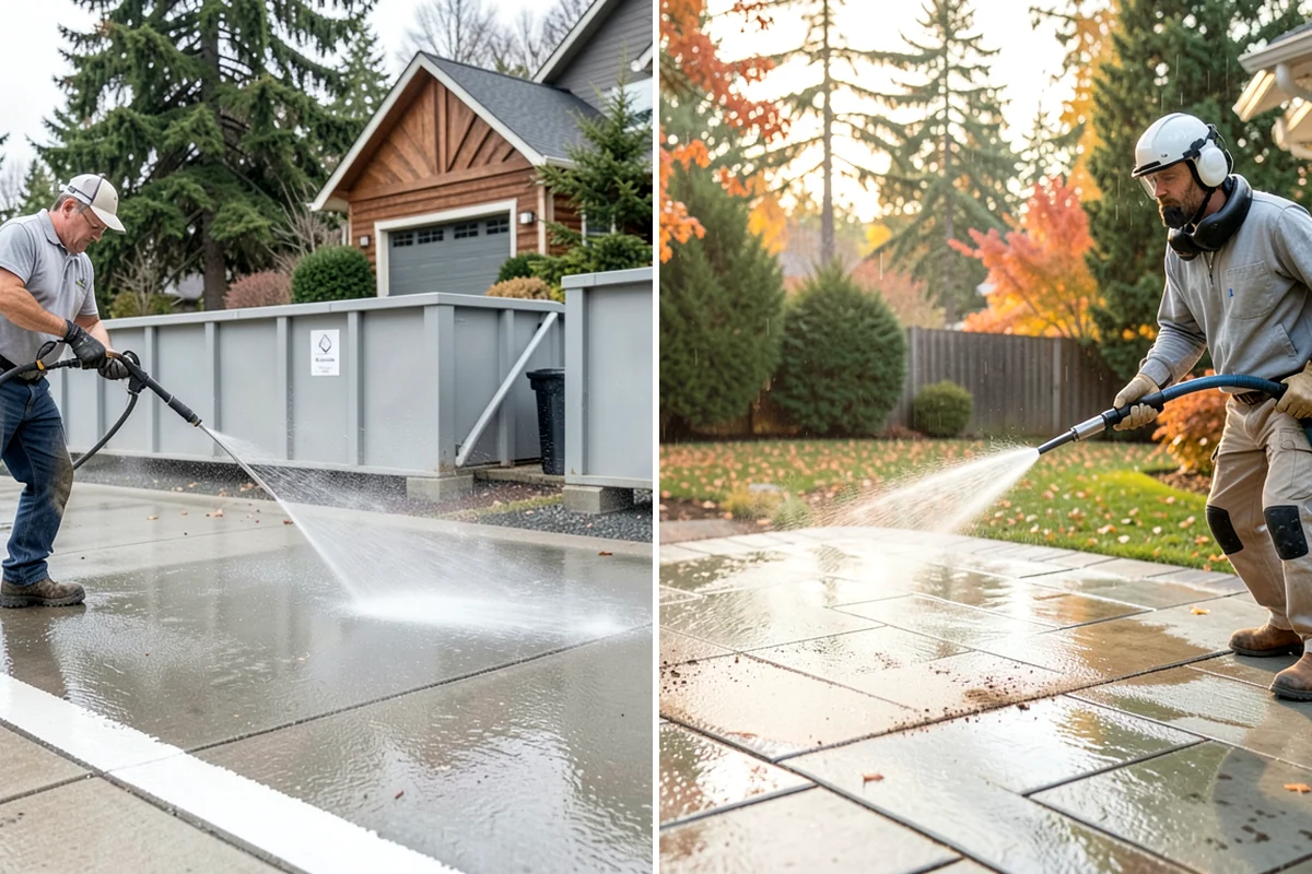 French Window Cleaning in Lakewood, Pierce County, WA - Rinse loose grime from the divided panes