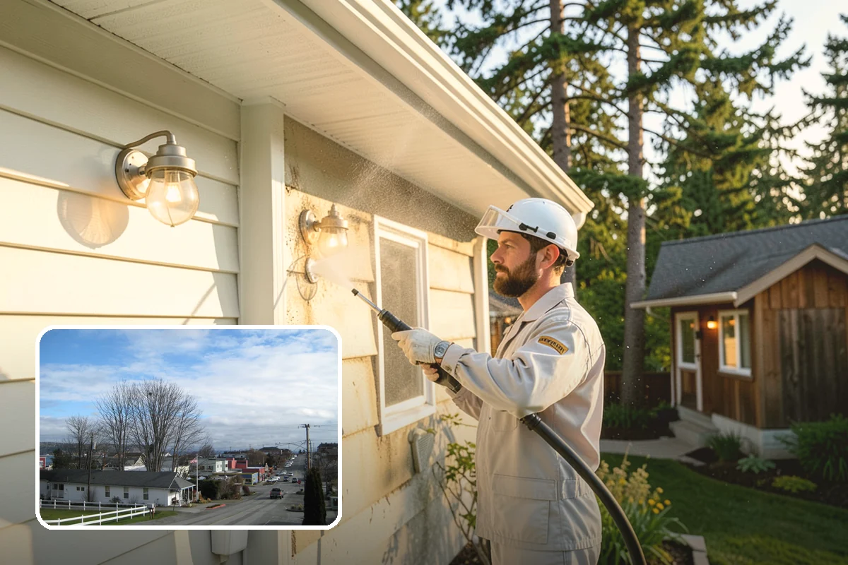 French Window Cleaning in Langley, Island County, WA - Cleans each divided pane and the muntins between