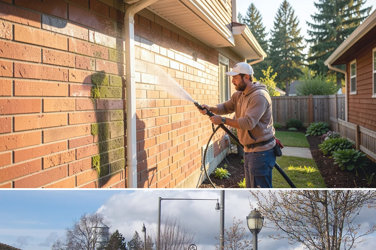 French Window Cleaning in Marysville, Snohomish County, WA - Spring is ideal to detail French windows after winter drives grime into every corner.