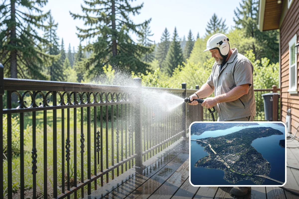 French Window Cleaning in Mercer Island, King County, WA - Cleans each divided pane and the muntins between