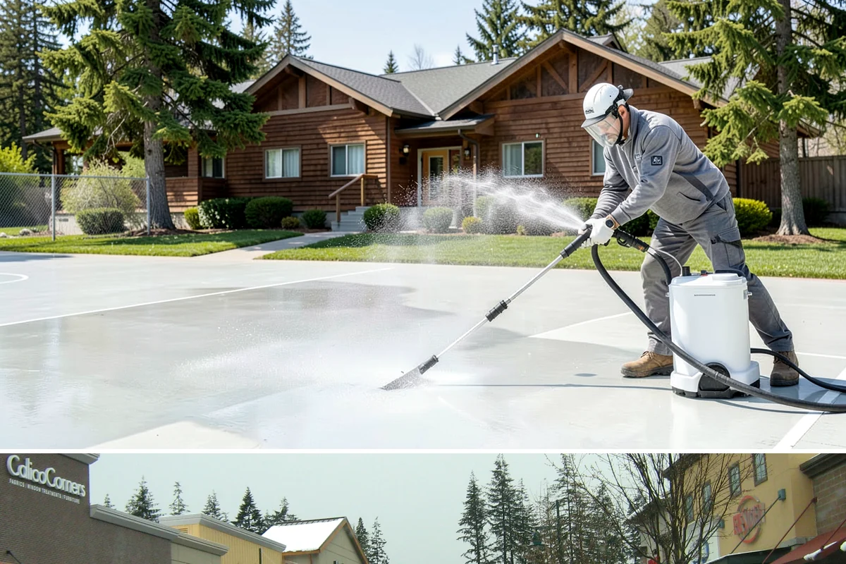 French Window Cleaning in Mill Creek, Snohomish County, WA - Spring is ideal to detail French windows after winter drives grime into every corner.