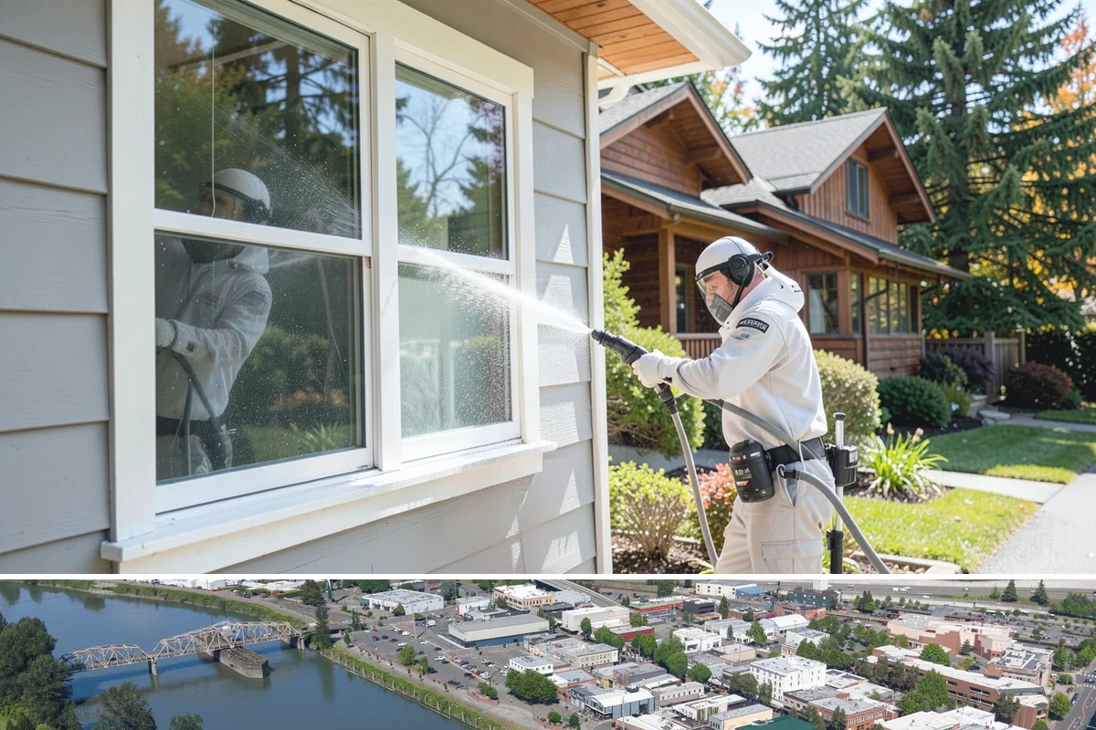 French Window Cleaning in Mount Vernon, Skagit County, WA - Spring is ideal to detail French windows after winter drives grime into every corner.