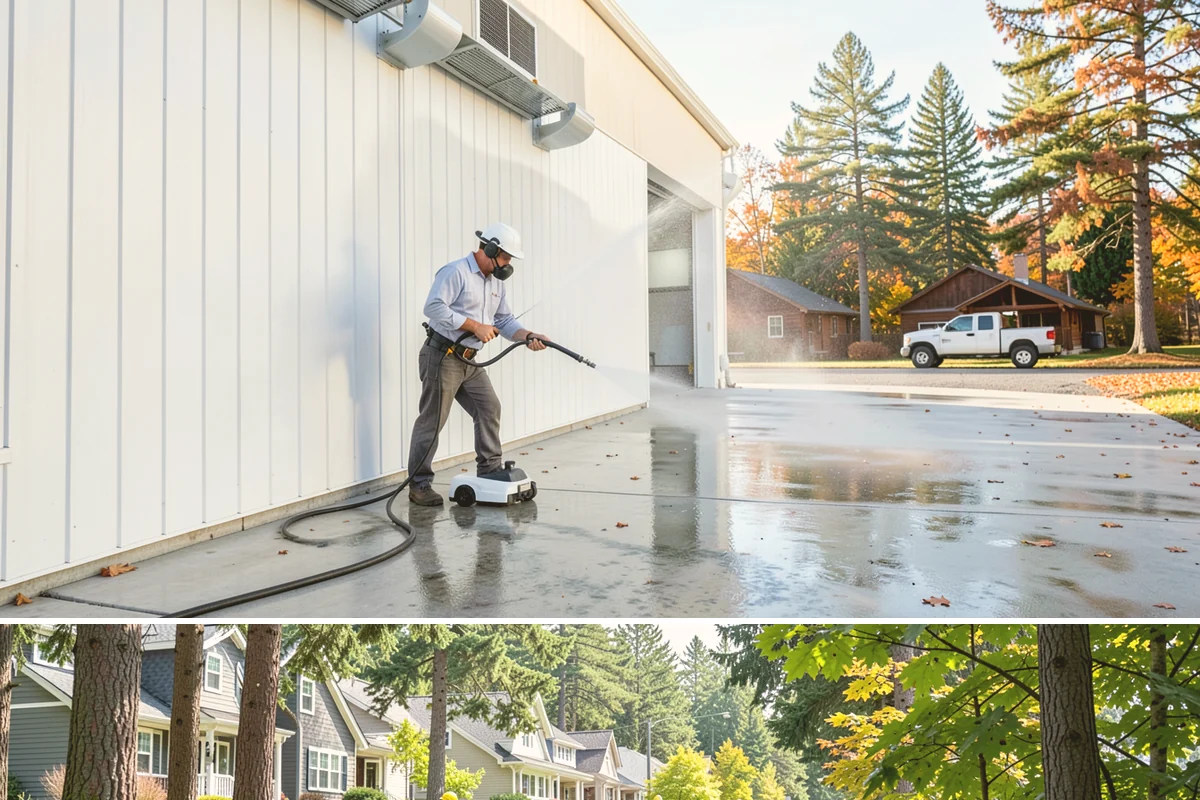 French Window Cleaning in Normandy Park, King County, WA - Spring is ideal to detail French windows after winter drives grime into every corner.