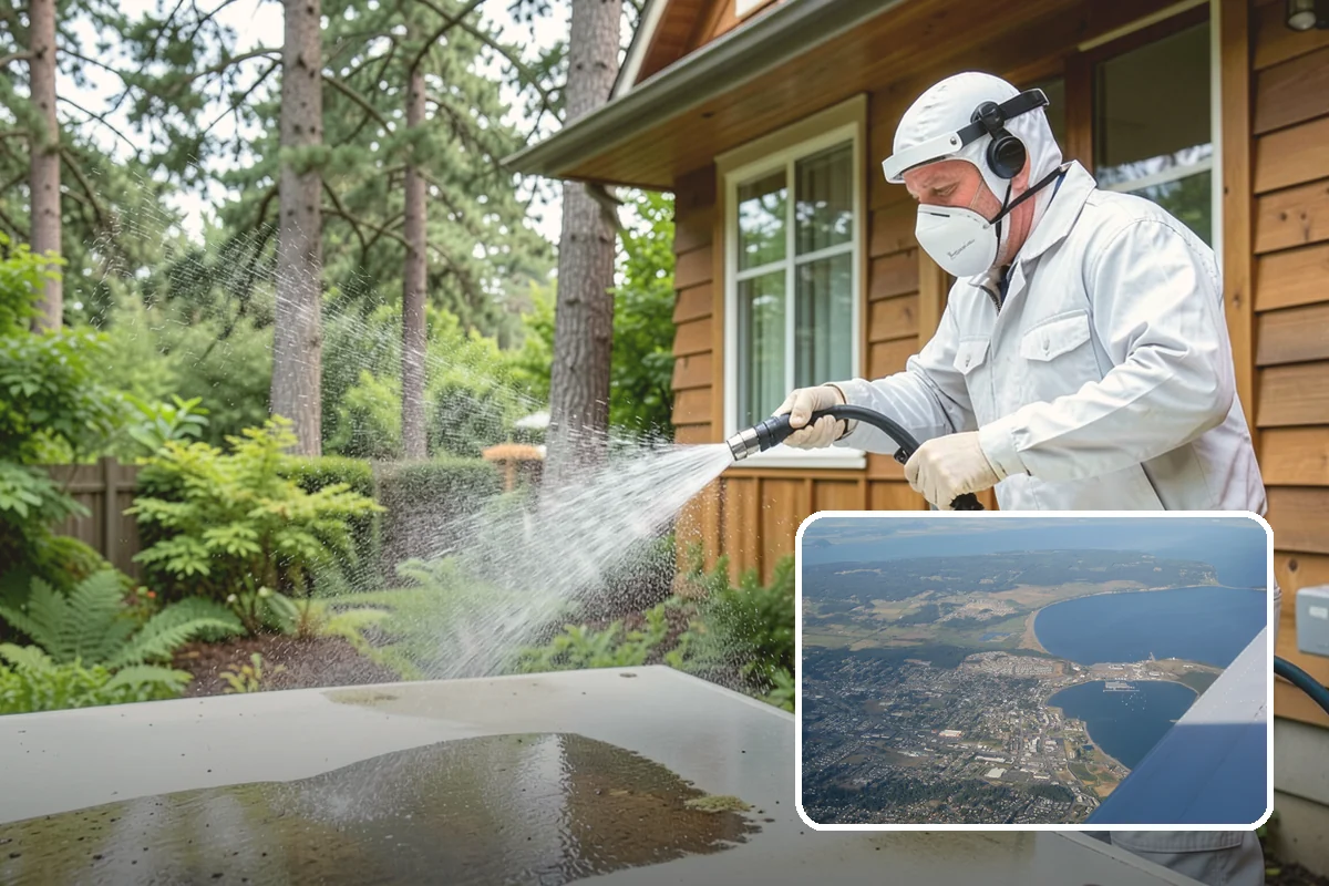 French Window Cleaning in Oak Harbor, Island County, WA - Cleans each divided pane and the muntins between