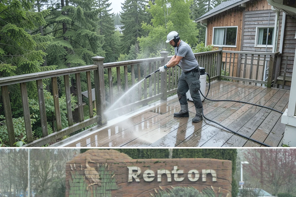 French Window Cleaning in Renton, King County, WA - Spring is ideal to detail French windows after winter drives grime into every corner.