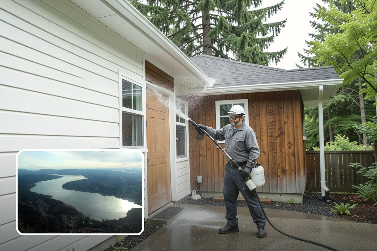 French Window Cleaning in Sammamish, King County, WA - Cleans each divided pane and the muntins between