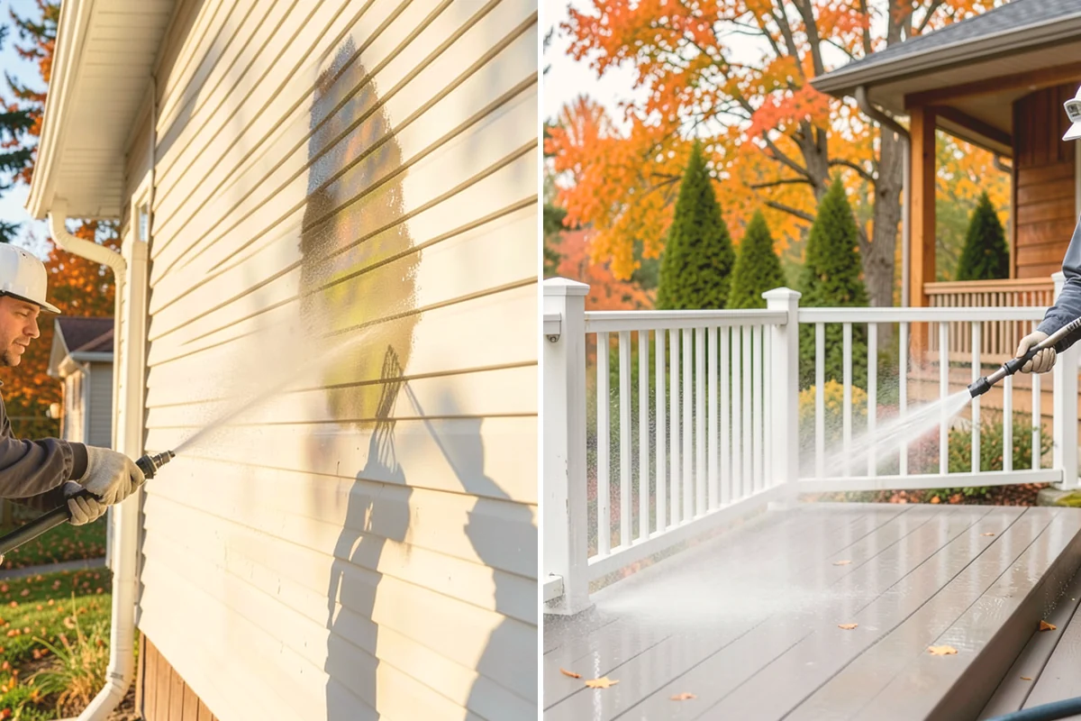 French Window Cleaning in Sammamish, King County, WA - Rinse loose grime from the divided panes