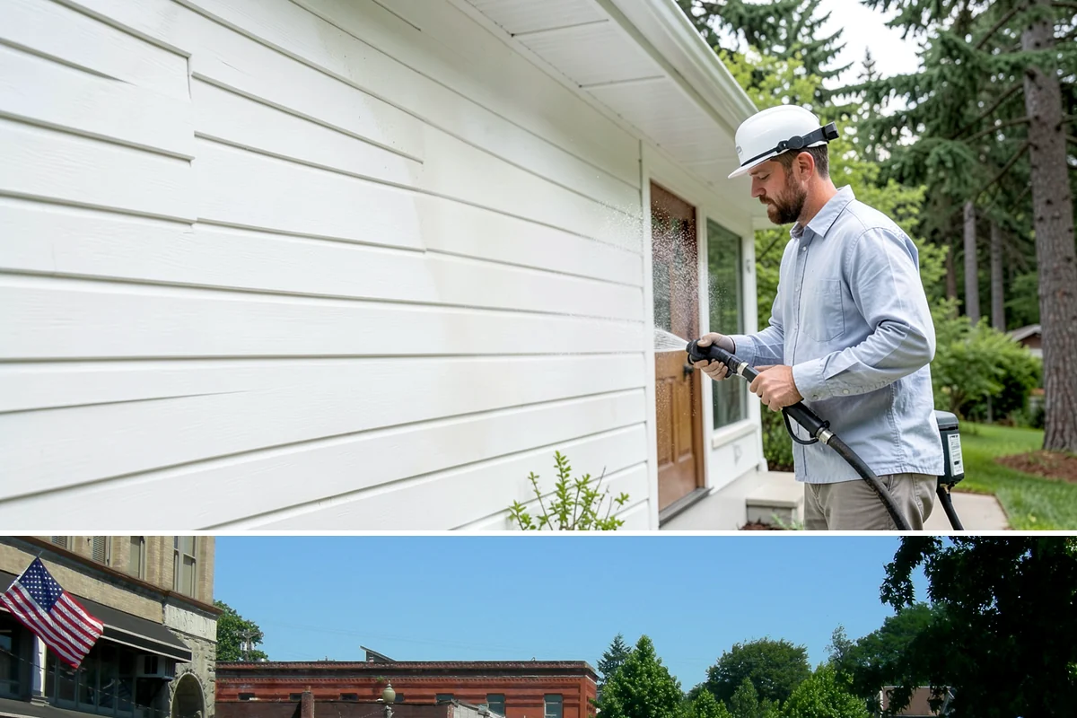 French Window Cleaning in Snohomish, Snohomish County, WA - Spring is ideal to detail French windows after winter drives grime into every corner.
