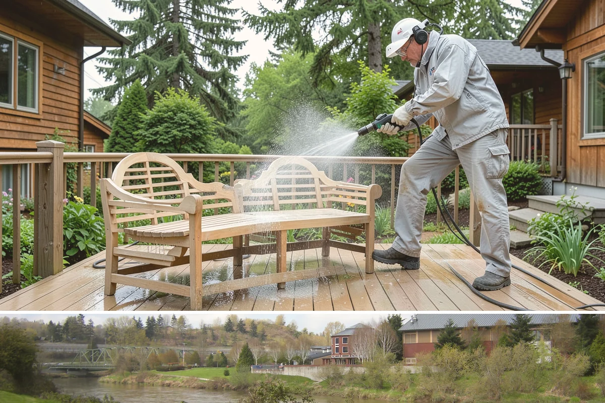 French Window Cleaning in Tukwila, King County, WA - Spring is ideal to detail French windows after winter drives grime into every corner.