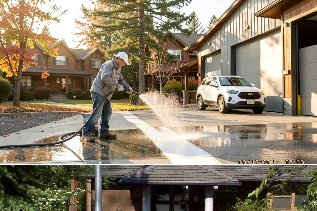 French Window Cleaning in Yarrow Point, King County, WA - Spring is ideal to detail French windows after winter drives grime into every corner.