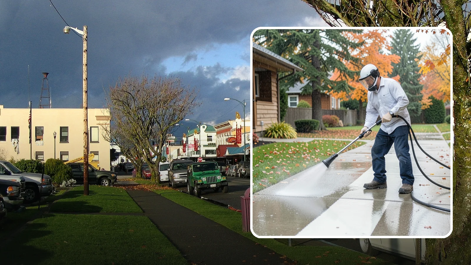 Front Walkway Washing in Arlington, Snohomish County, WA - Wash the main front walkway to lift the leading edge of your home's curb appeal.