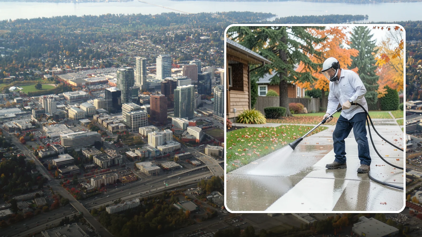 Front Walkway Washing in Bellevue, King County, WA - Wash the main front walkway to lift the leading edge of your home's curb appeal.