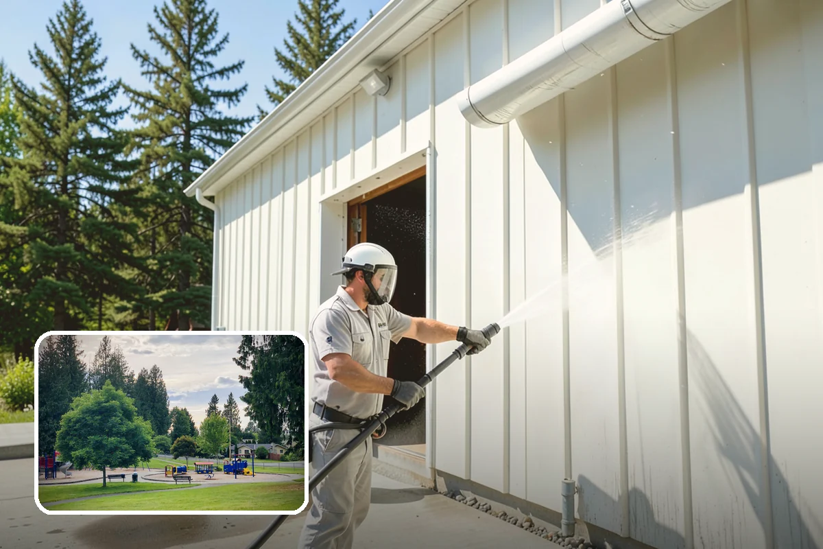 Front Walkway Washing in Bonney Lake, Pierce County, WA - Boosts curb appeal along the primary approach