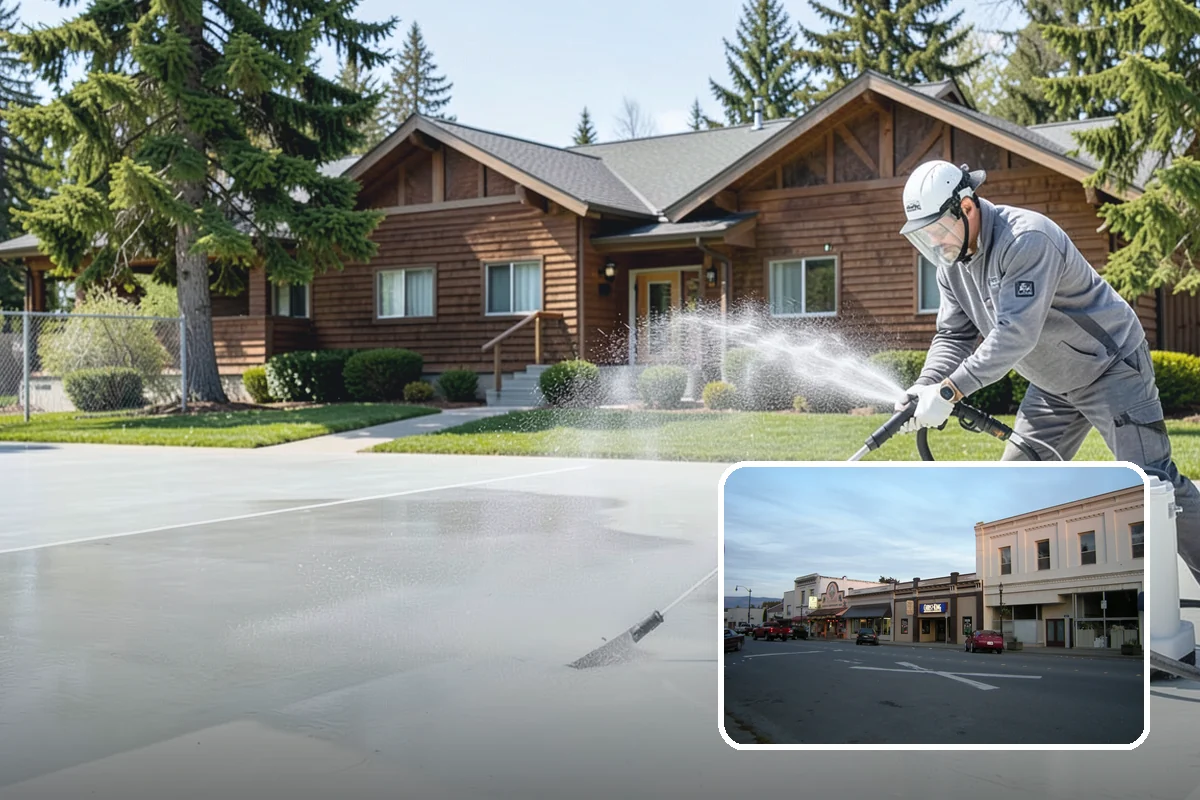 Front Walkway Washing in Burlington, Skagit County, WA - Boosts curb appeal along the primary approach