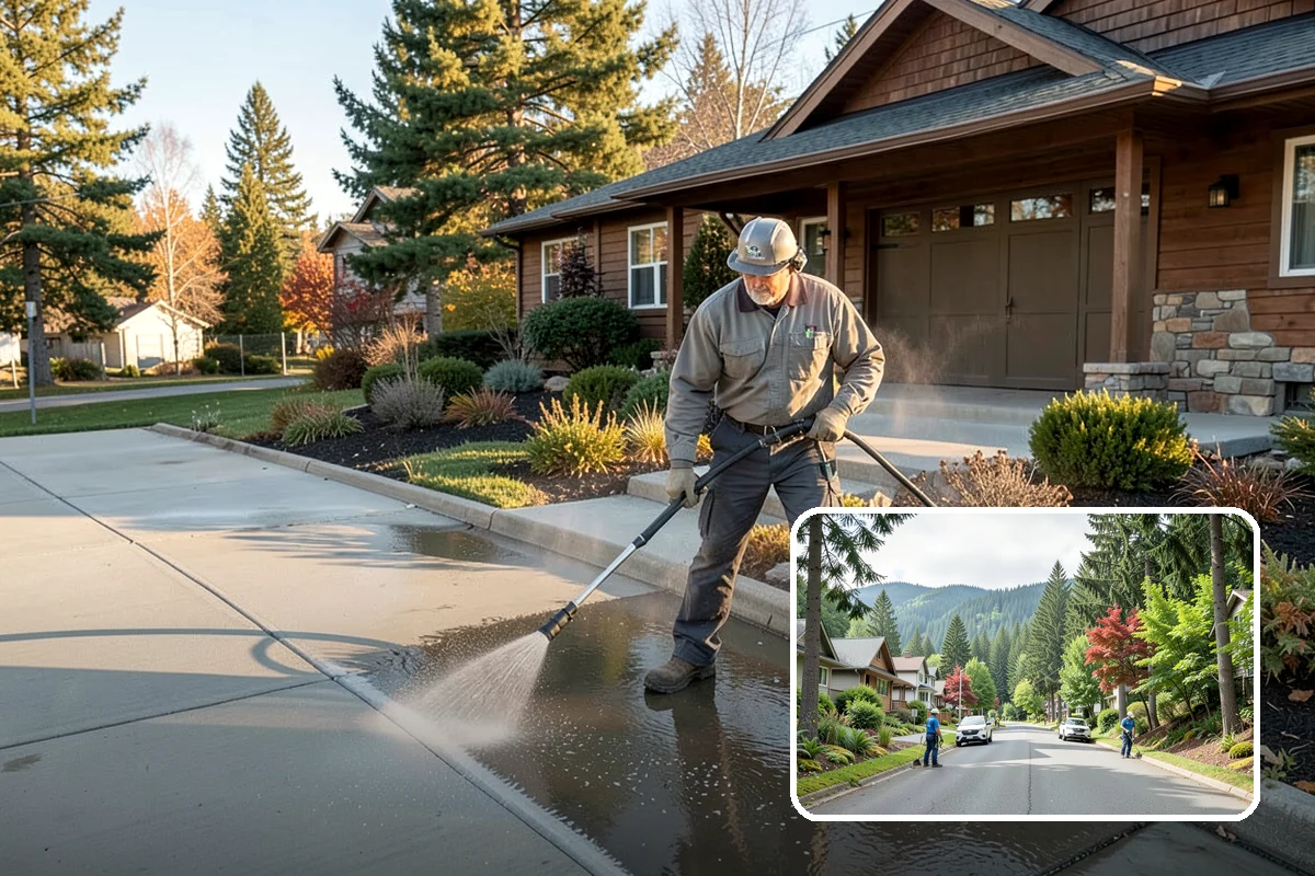 Front Walkway Washing in Darrington, Snohomish County, WA - Boosts curb appeal along the primary approach