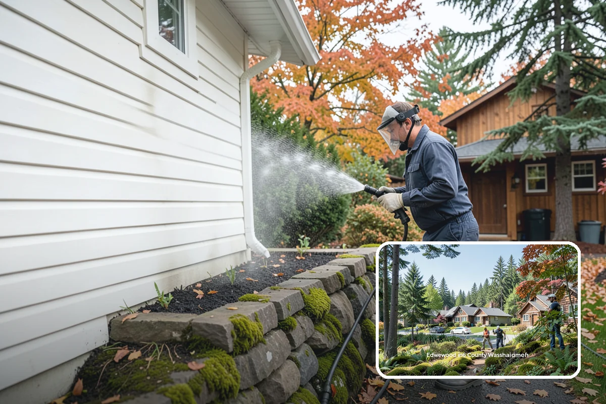 Front Walkway Washing in Edgewood, Pierce County, WA - Boosts curb appeal along the primary approach