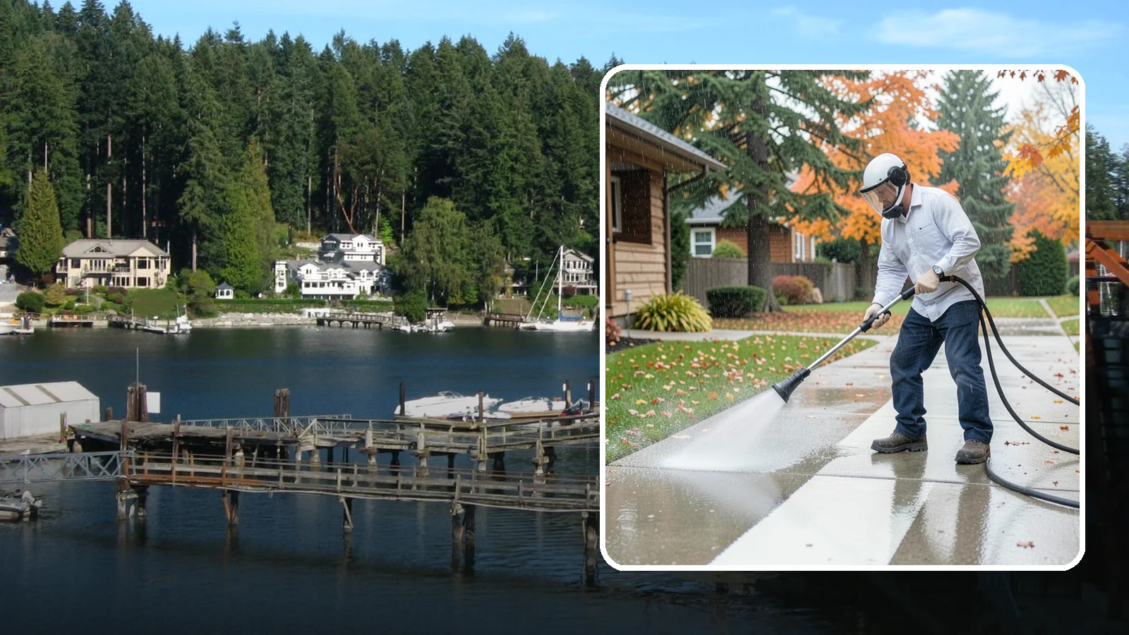Front Walkway Washing in Gig Harbor, Pierce County, WA - Wash the main front walkway to lift the leading edge of your home's curb appeal.