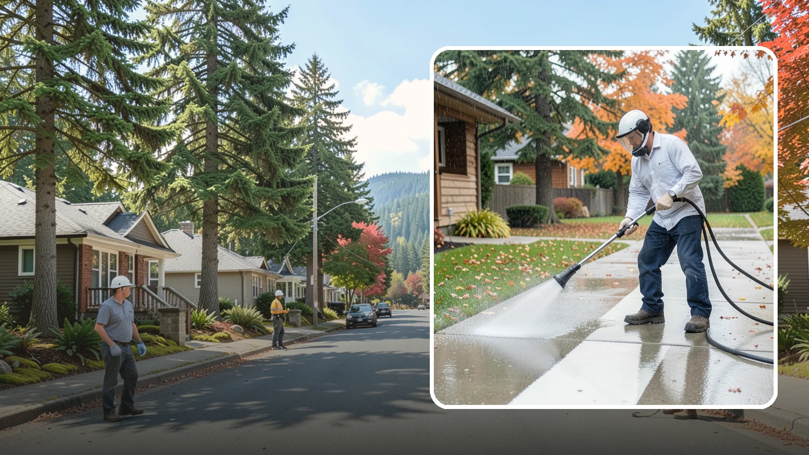 Front Walkway Washing in Hunts Point, King County, WA - Wash the main front walkway to lift the leading edge of your home's curb appeal.