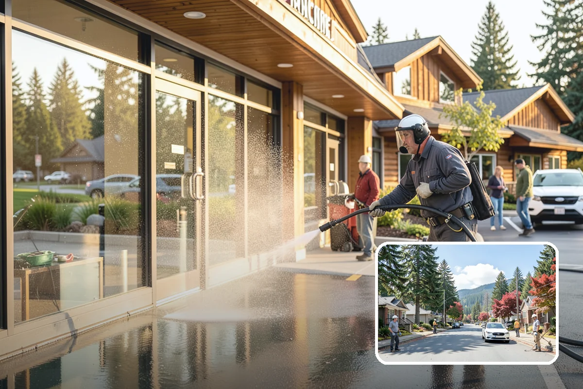 Front Walkway Washing in Hunts Point, King County, WA - Boosts curb appeal along the primary approach