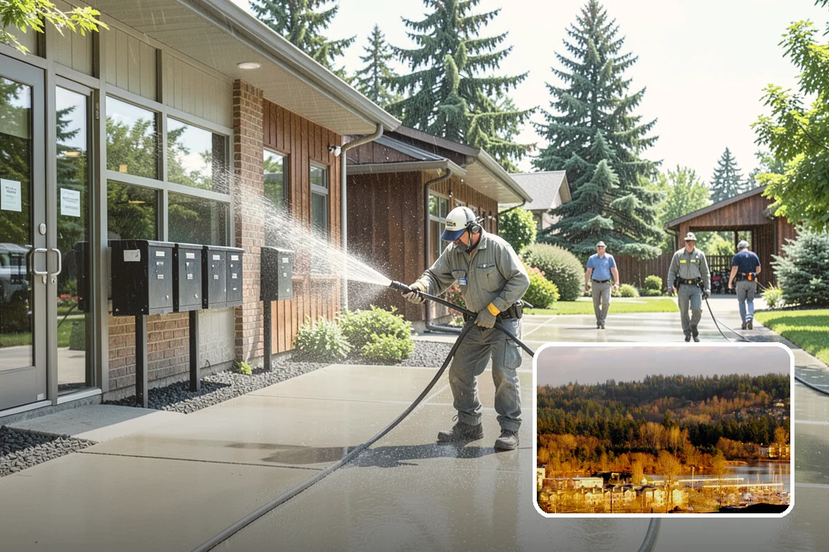 Front Walkway Washing in Kenmore, King County, WA - Boosts curb appeal along the primary approach