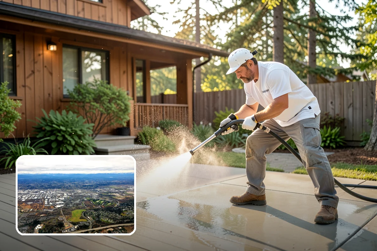 Front Walkway Washing in Kent, King County, WA - Boosts curb appeal along the primary approach