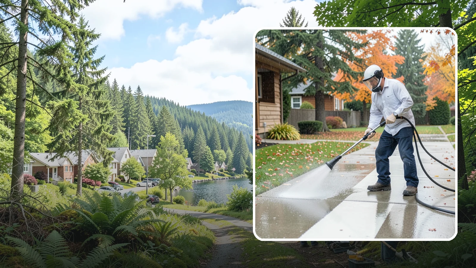 Front Walkway Washing in Lake Forest Park, King County, WA - Wash the main front walkway to lift the leading edge of your home's curb appeal.
