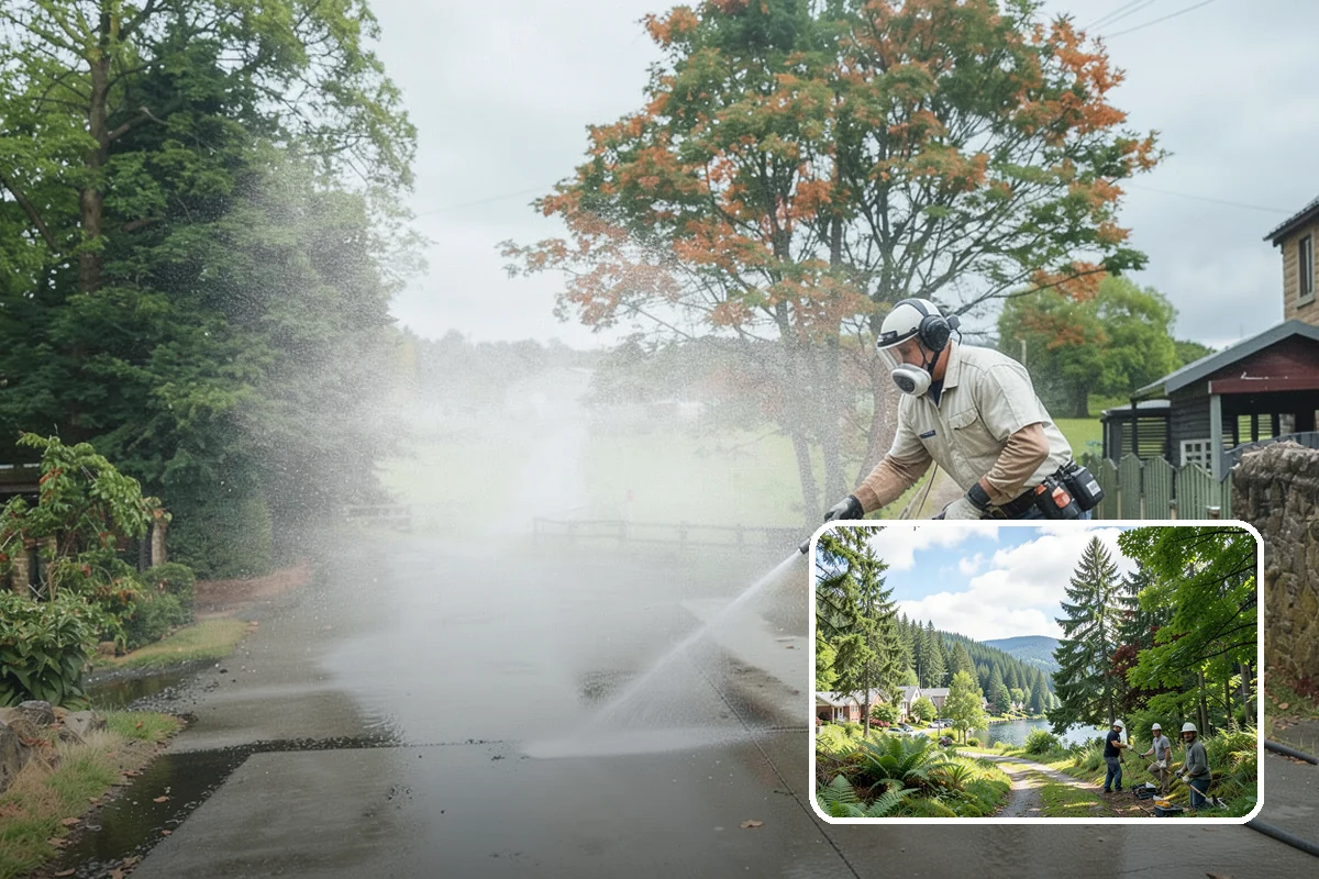 Front Walkway Washing in Lake Forest Park, King County, WA - Boosts curb appeal along the primary approach