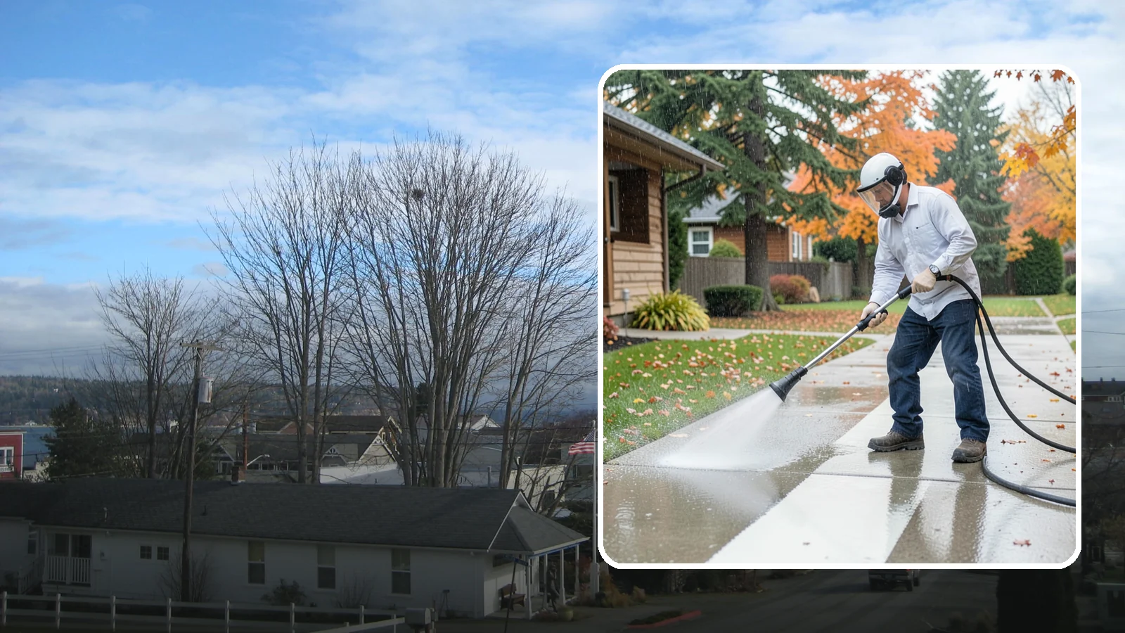Front Walkway Washing in Langley, Island County, WA - Wash the main front walkway to lift the leading edge of your home's curb appeal.