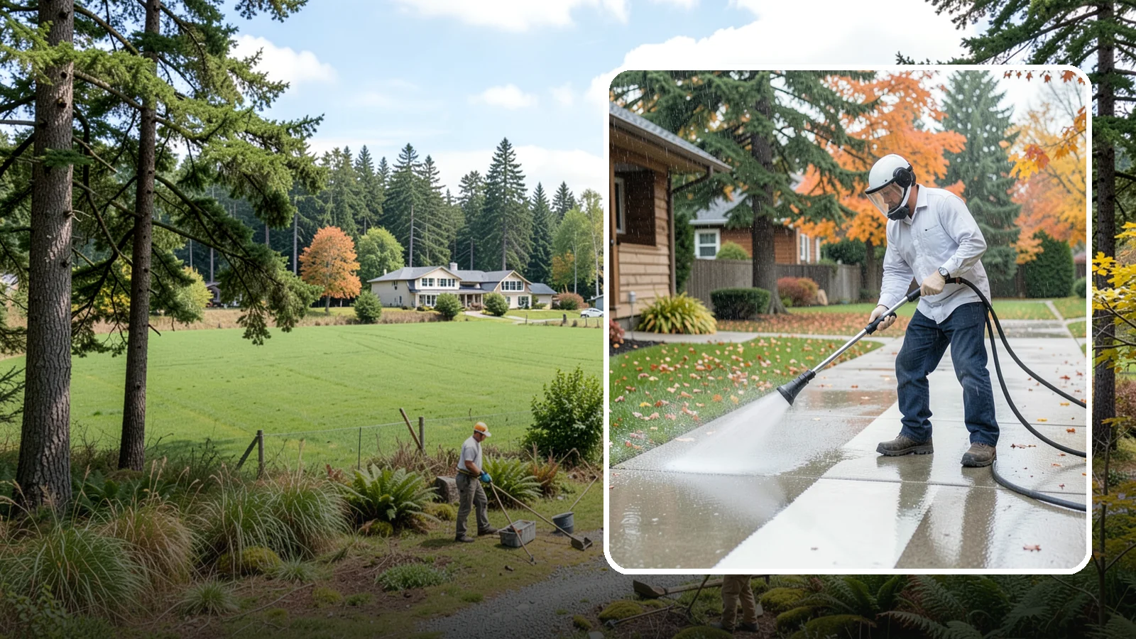 Front Walkway Washing in Lyman, Skagit County, WA - Wash the main front walkway to lift the leading edge of your home's curb appeal.