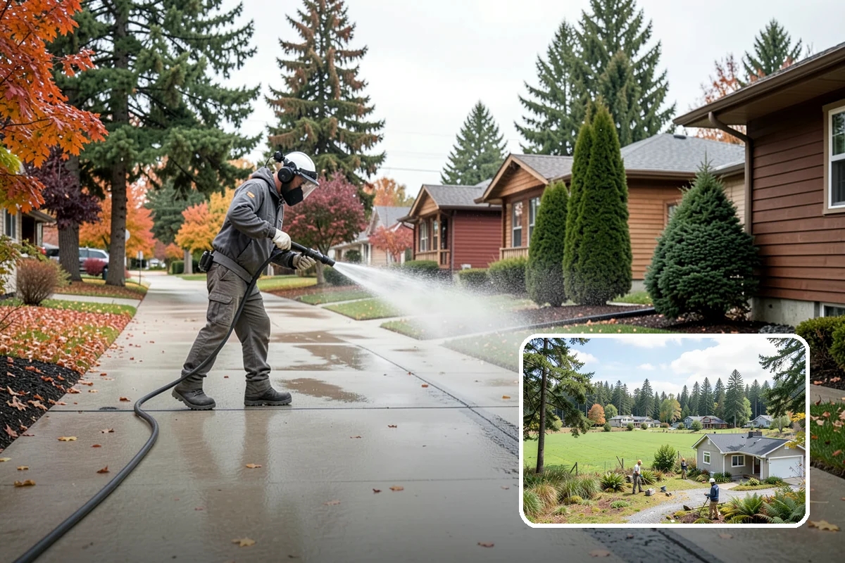 Front Walkway Washing in Lyman, Skagit County, WA - Boosts curb appeal along the primary approach