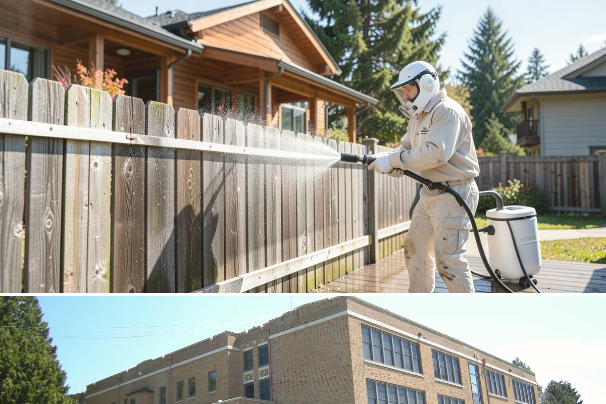 Front Walkway Washing in Maple Valley, King County, WA - Front walkways look best cleaned in early summer and again in fall after needle drop.