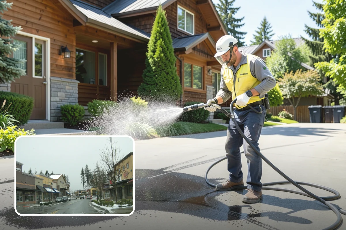 Front Walkway Washing in Mill Creek, Snohomish County, WA - Boosts curb appeal along the primary approach