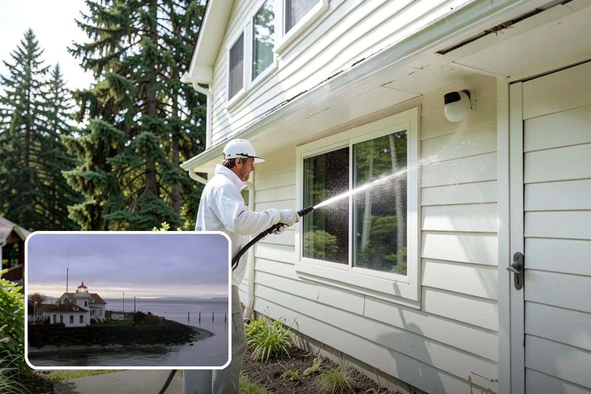 Front Walkway Washing in Mukilteo, Snohomish County, WA - Boosts curb appeal along the primary approach