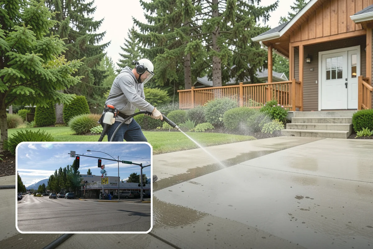 Front Walkway Washing in North Bend, King County, WA - Boosts curb appeal along the primary approach