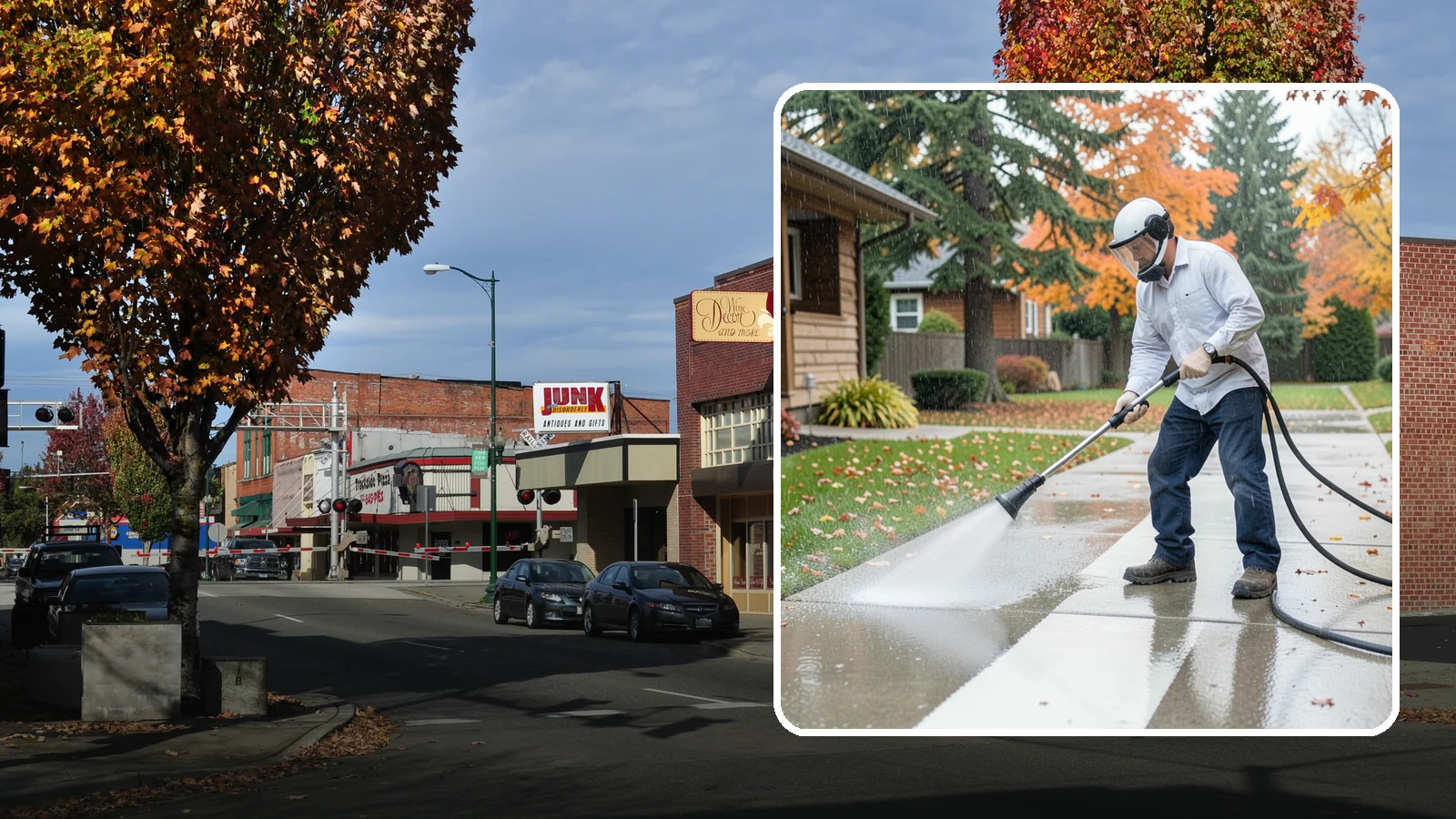 Front Walkway Washing in Puyallup, Pierce County, WA - Wash the main front walkway to lift the leading edge of your home's curb appeal.