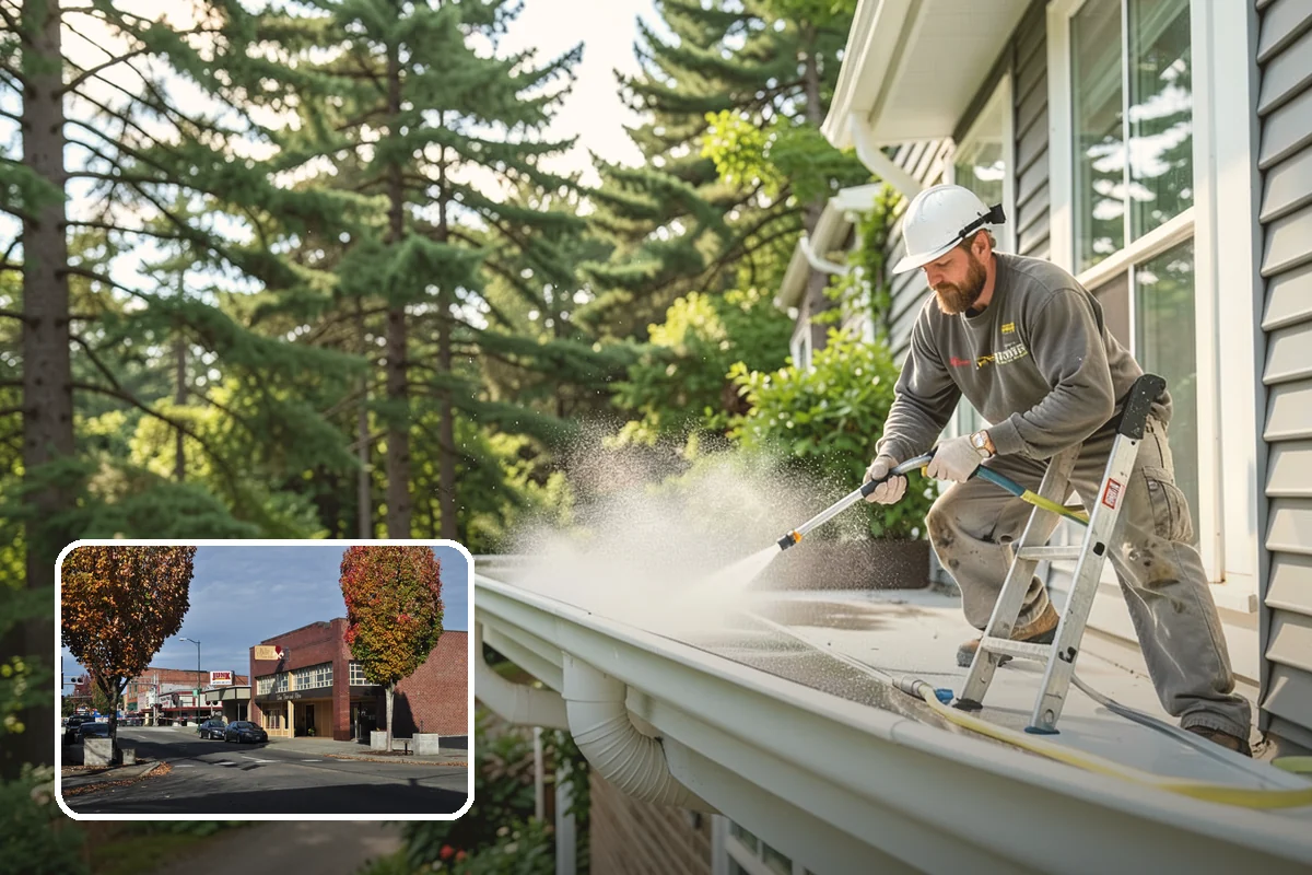 Front Walkway Washing in Puyallup, Pierce County, WA - Boosts curb appeal along the primary approach