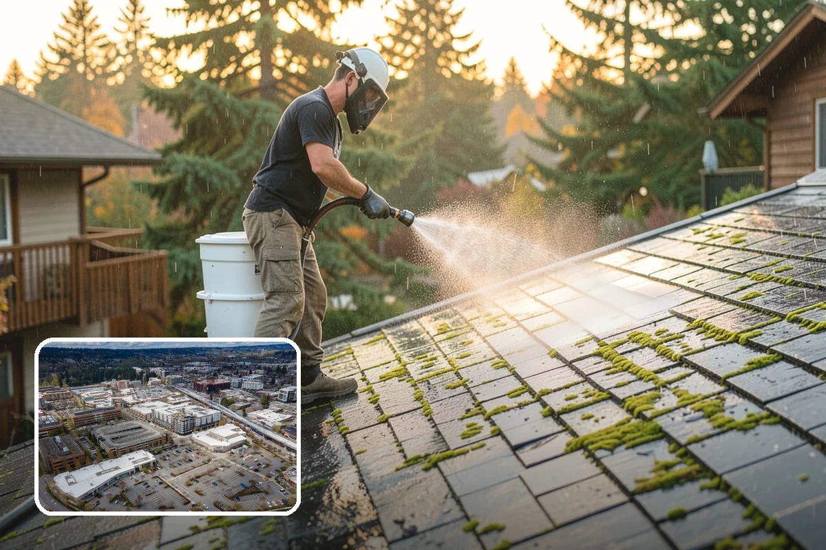 Front Walkway Washing in Redmond, King County, WA - Boosts curb appeal along the primary approach