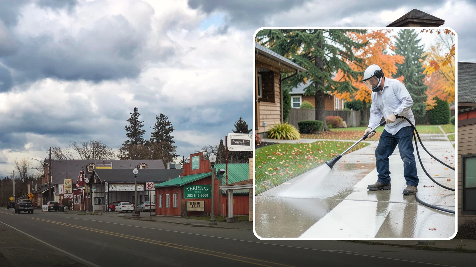 Front Walkway Washing in Roy, Pierce County, WA - Wash the main front walkway to lift the leading edge of your home's curb appeal.