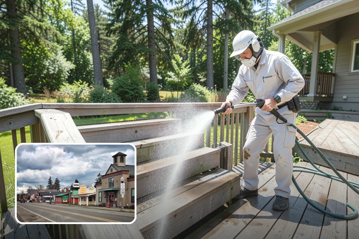 Front Walkway Washing in Roy, Pierce County, WA - Boosts curb appeal along the primary approach