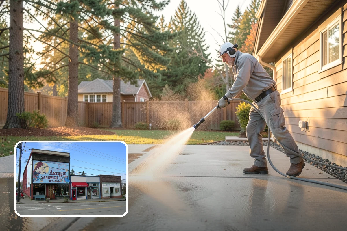 Front Walkway Washing in Ruston, Pierce County, WA - Boosts curb appeal along the primary approach