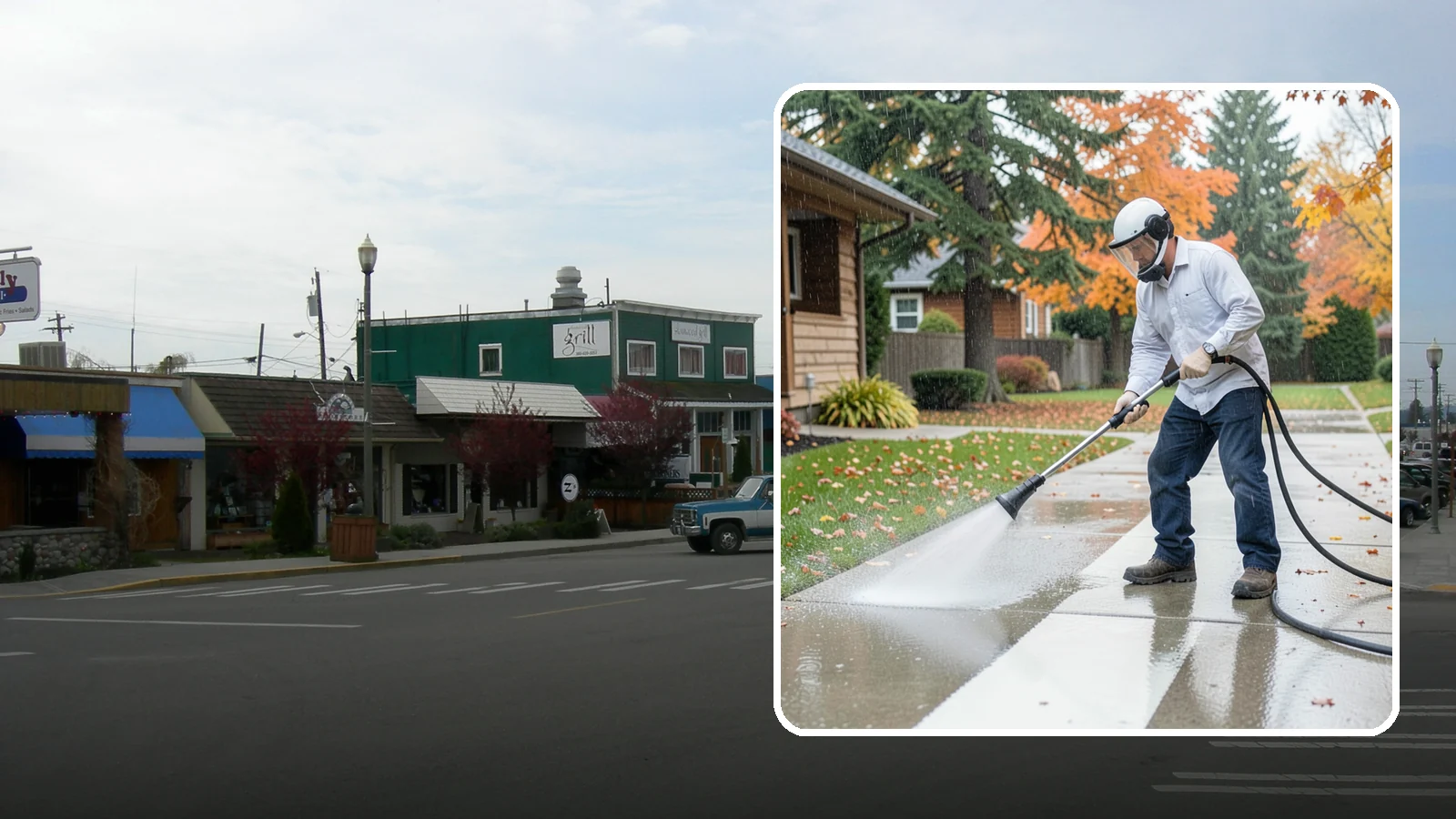 Front Walkway Washing in Stanwood, Snohomish County, WA - Wash the main front walkway to lift the leading edge of your home's curb appeal.