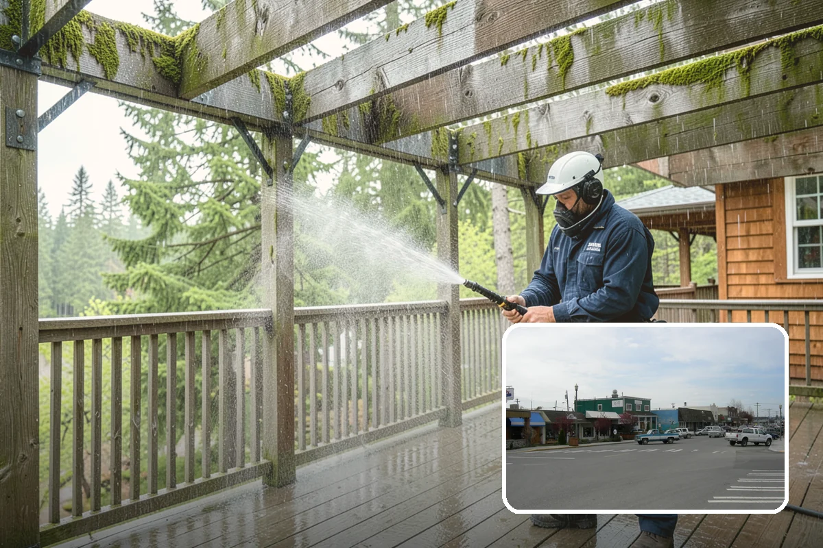 Front Walkway Washing in Stanwood, Snohomish County, WA - Boosts curb appeal along the primary approach