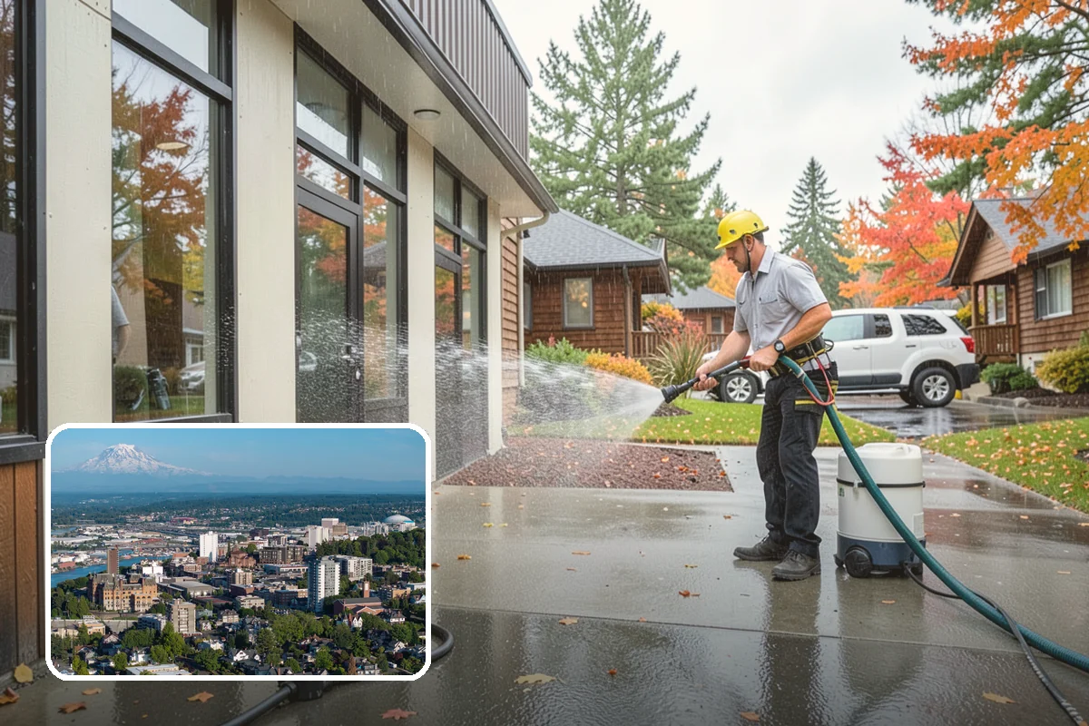 Front Walkway Washing in Tacoma, Pierce County, WA - Boosts curb appeal along the primary approach