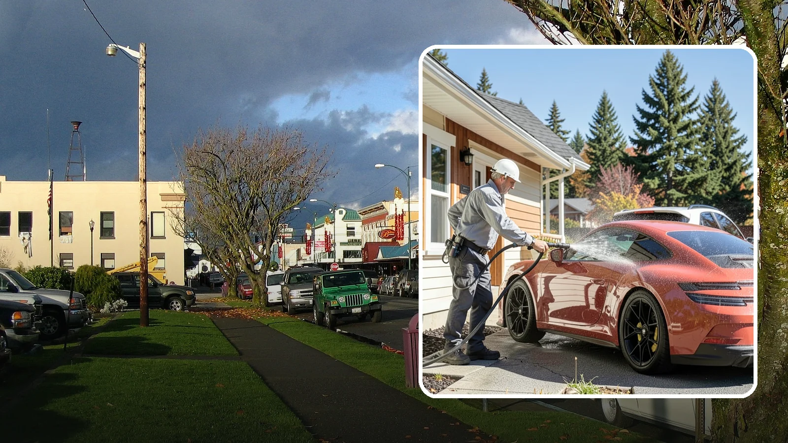 Full Exterior Cleaning Package in Arlington, Snohomish County, WA - We clean every exterior surface, from roof and siding to driveway and walkways, for a top-to-bottom property reset.