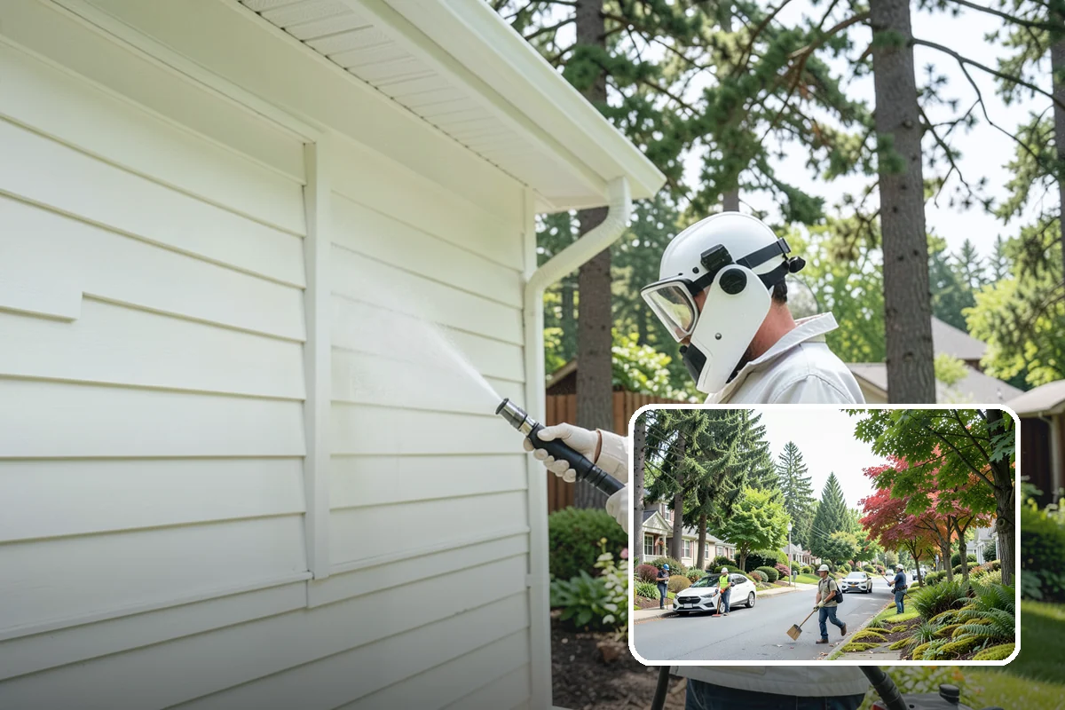 Full Exterior Cleaning Package in Beaux Arts Village, King County, WA - Covers the entire exterior in one coordinated project