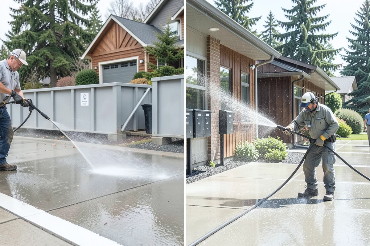 Full Exterior Cleaning Package in Bonney Lake, Pierce County, WA - Soft wash the roof and treat moss and streaking