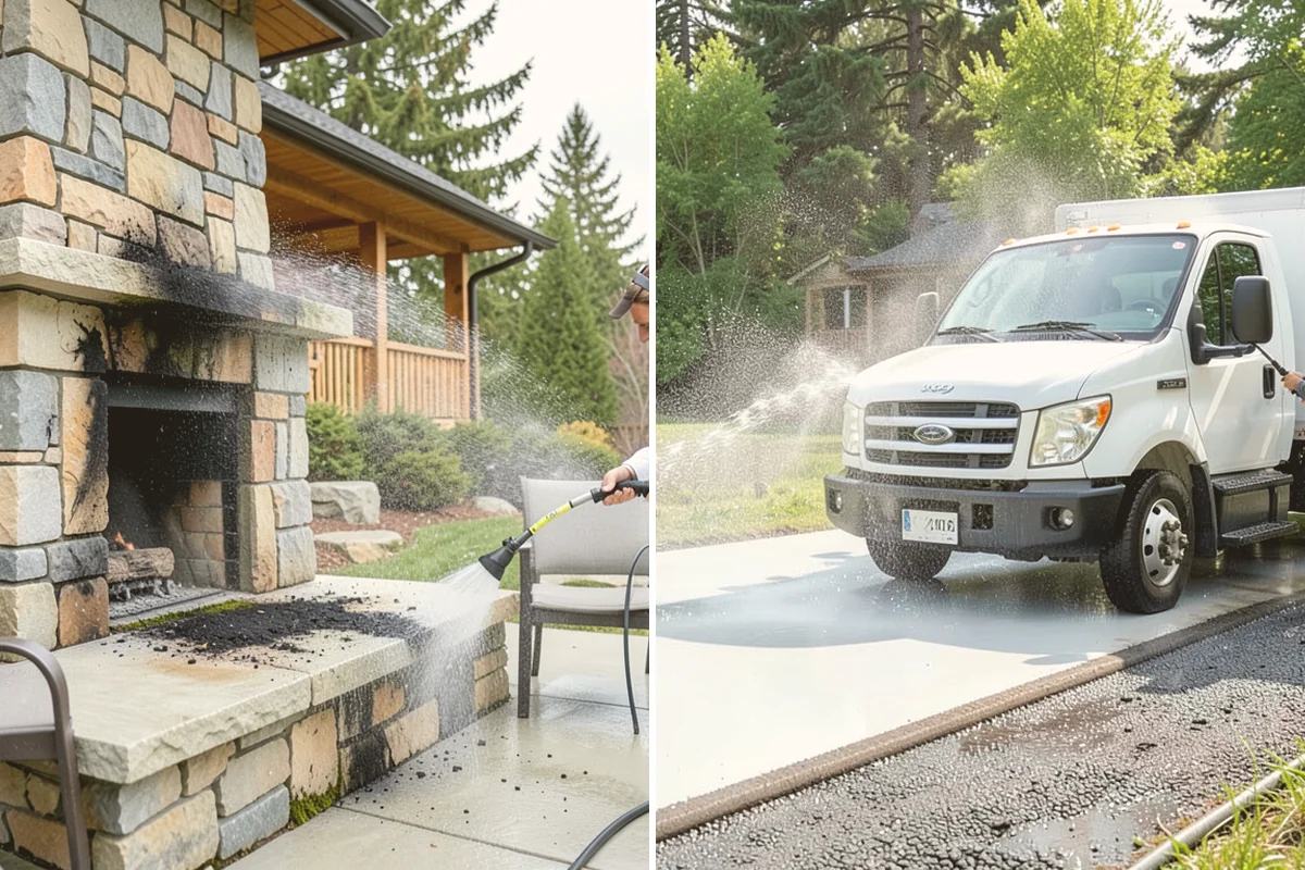 Full Exterior Cleaning Package in Bothell, King County, WA - Soft wash the roof and treat moss and streaking