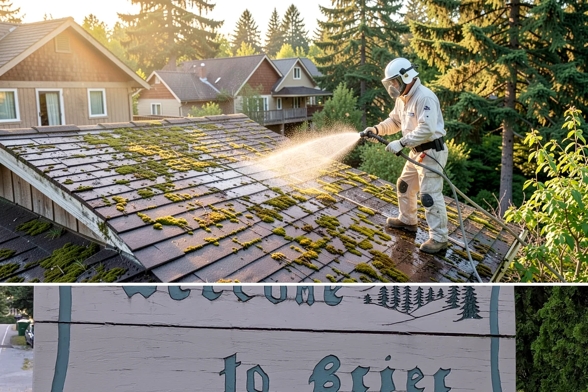Full Exterior Cleaning Package in Brier, Snohomish County, WA - A summer booking gives the whole property time to dry between stages and hold its clean finish.