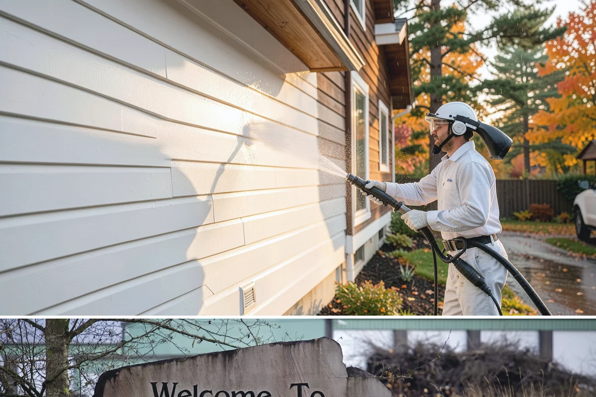 Full Exterior Cleaning Package in Buckley, Pierce County, WA - A summer booking gives the whole property time to dry between stages and hold its clean finish.