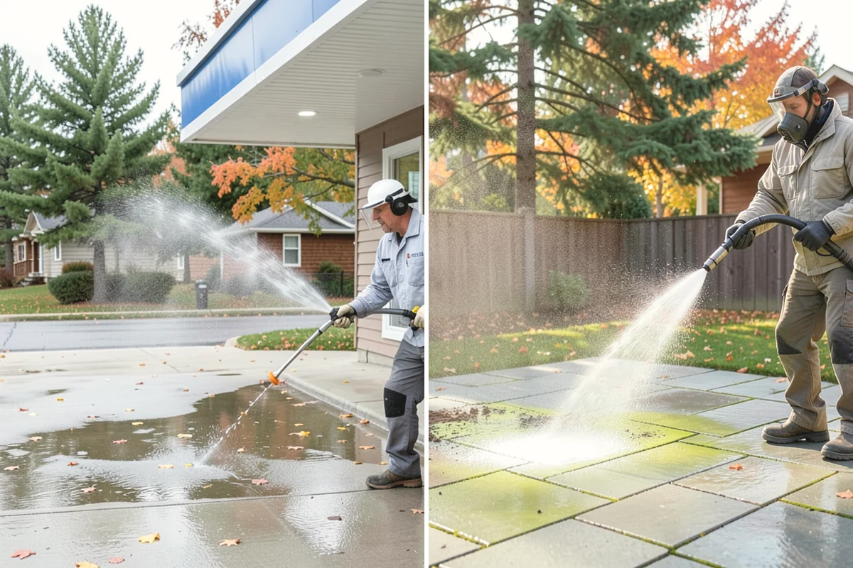 Full Exterior Cleaning Package in Burien, King County, WA - Soft wash the roof and treat moss and streaking